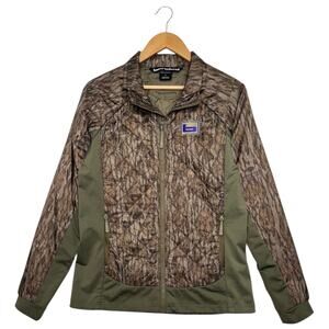 Banded Jacket Womens Large Green Camouflage Insulated Quilted Hunting Outdoor